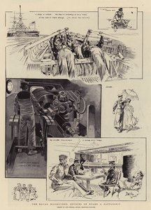 The Naval Manoeuvres, Studies on Board a Battleship by Reginald Thomas Cleaver
