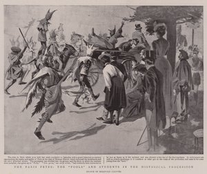 The Paris Fetes, the "Fools" and Students in the Historical Procession by Reginald Thomas Cleaver