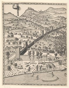 View of Florence (left part) by Reichsdruckerei