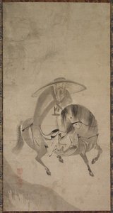 Su Dongpo Riding a Donkey