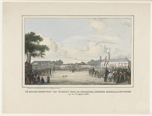 The Mobile Militia of Utrecht Gratefully Received by the City Government on August 19, 1834 by Reinier Craeyvanger
