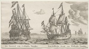 Ships of Amsterdam: The Pearl and East Indiaman, The Double Eagle, a West Indiaman