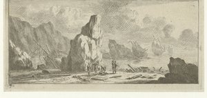 Seascape with Shipwrecked Ships (Various Embarkations and Other Events) by Reinier Nooms