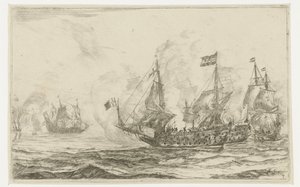 Naval Battle with Capture of a Ship