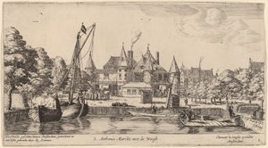 Nieuwmarkt with St. Anthoniswaag by Reinier Nooms, called Zeeman