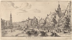 Noordenmarkt with the Noorden Kerk