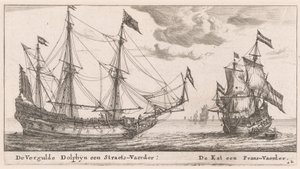 The "Vergulde Dolphyn," a Large Merchant Vessel, and the "Kat," a Flute