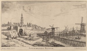 Zaagmolen Gate by Reinier Nooms, called Zeeman