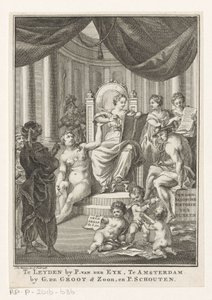Allegorical Representation with History, Truth, Antiquity, and Prudence by Reinier Vinkeles (I)