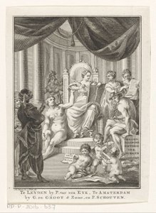 Allegorical Representation with History, Truth, Antiquity, and Prudence by Reinier Vinkeles (I)