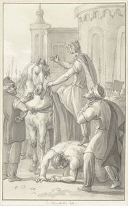 Emperor Valerian in Captivity by the Persian King Shapur by Reinier Vinkeles (I)