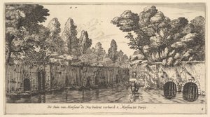 The Garden of M. de Nue Outside of the Suburb of S. Marceau near Paris by Reinier Zeeman