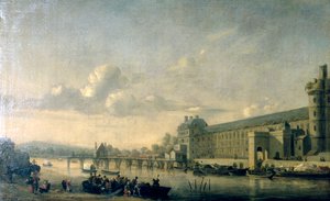 View of the Seine with the South Facade of the Louvre Gallery, Paris, 1660
