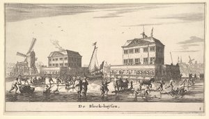 Winter Scene at the Blockhouse in Amsterdam, 17th Century