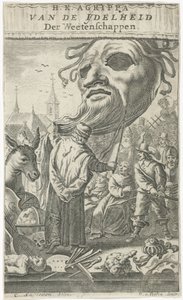 Satire on the Arts (Title Page for: J. Oudaen, Agrippa, on the Vanity of Sciences, 1661)