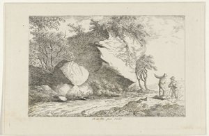 Landscape with Two Figures by a Rock