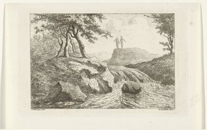 Landscape with Waterfall