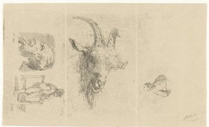 Study Sheet with Four Scenes