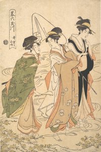 Mountain Roses of Ide, from the series A Parodic Six Jewel Rivers by Rekisentei Eiri
