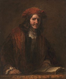 The Man with the Red Cap, c.1660-65 by Rembrandt Harmensz. van Rijn (school of)