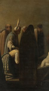 The Raising of Lazarus by Rembrandt Harmensz. van Rijn (school of)