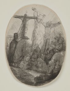 Christ Crucified Between Two Thieves: An Oval Plate