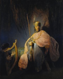 David Playing the Harp in front of Saul, c.1630-31