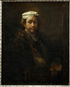 Portrait of the Artist at the Easel by Rembrandt Harmensz. van Rijn