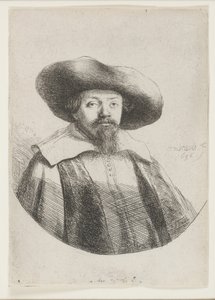 Samuel Manasseh Ben Israel, Jewish Author by Rembrandt van Rijn