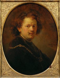 Self-portrait with Bare Head by Rembrandt Harmensz. van Rijn