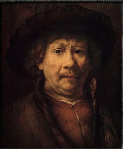 Small Self-Portrait by Rembrandt van Rijn