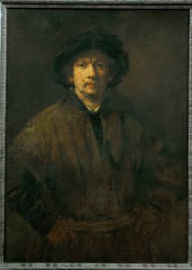 The Large Self-Portrait by Rembrandt Harmensz. van Rijn