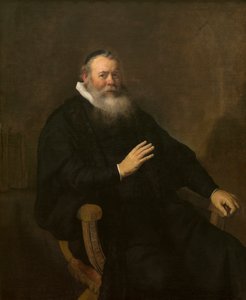 The Preacher Eleazar Swalmius by Rembrandt Harmensz. van Rijn