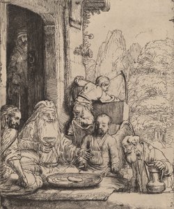Abraham Entertaining the Angels by Rembrandt van Rijn