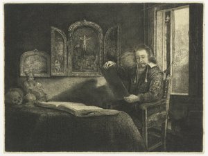 Abraham Francen, Apothecary by Rembrandt van Rijn