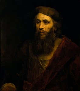 Bearded Man with Cap by Rembrandt van Rijn