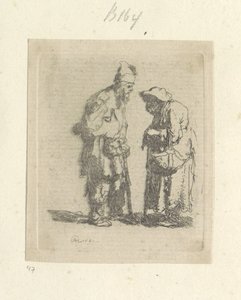 Beggar and Beggar Woman in Conversation by Rembrandt van Rijn