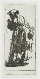 Beggar Woman with a Gourd by Rembrandt van Rijn