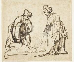 Boaz and Ruth by Rembrandt van Rijn
