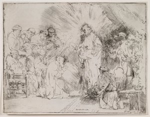 Christ Appearing to the Apostles by Rembrandt van Rijn