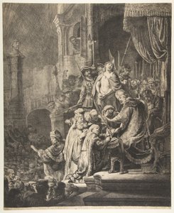 Christ Before Pilate: the large plate, 1636 by Rembrandt van Rijn