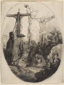 Christ Crucified Between Two Thieves by Rembrandt van Rijn
