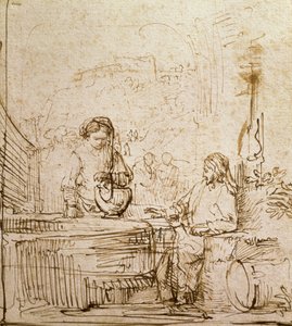 Christ and the Woman of Samaria by Rembrandt van Rijn