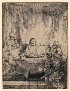 Christ at Emmaus: The Larger Plate