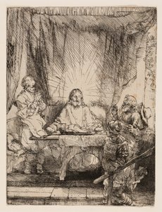 Christ at Emmaus: The Larger Plate