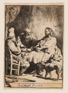 Christ at Emmaus: The Smaller Plate