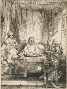 Christ at Emmaus: the Larger Plate