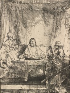 Christ at Emmaus: The Larger Plate