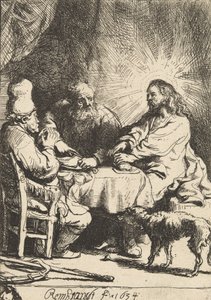 Christ at Emmaus: the Smaller Plate