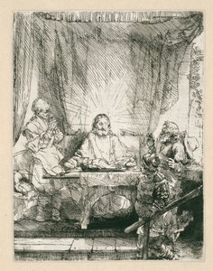 Christ at Emmaus: The Larger Plate